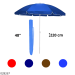 SOMBRILLA P/PLAYA ASATEX GRANDE UV 48"