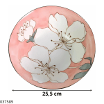 PLATO PORCELANA C/DISEÑO FLOR 10" ST8 1