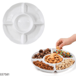 BANDEJA PORCELONA RED. P/PICADA 12" 32CM DX0411 (5 DIV.)