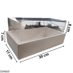 CAJA RECTANGULAR C/ VISOR 17X30X7CM 31914