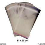 BOLSA ADHESIVO TRANSP. YULY 11X20CM YL-80678 (100UND)