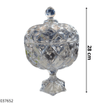 CARAMELERO DE CRISTAL C/TAPA (YJZJ-6106-2)