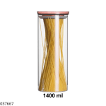 FRASCO DE VIDRIO TAPA DE MADERA 1.4LT (GPG10-1400)