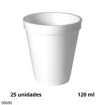 VASO TERMICO COPOBRAS 120ML (CJA 40T. X 25)