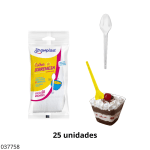 CUCHARITA PLASTICA TRANSPARENTE 25UNID STRAWPLAST (CJA X 40)
