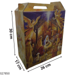CAJA NAVIDEÑA C/MANIJA 26X30X17CM 3995