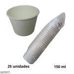 POTE POLIPAPEL S/DISEÑO 150ML (25 UND)