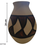 FLORERO DE CERAMICA C/DISEÑO 24CM (A17-90)