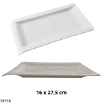BANDEJA PORCELANA RECT, (DX0156)