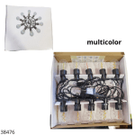 FOCO LED GUIRNALDA CON 10 LUCES COLORIDAS 5MT A60 (L-4851)