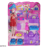 JUGUETE MUEBLES C/MUÑECA BEAUTY SET (HY82249)