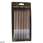 VELA PALITO LARGO PLATA 14CM 03-361918