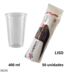 VASO COPAZA LISO 400ML TIRA 50UNID