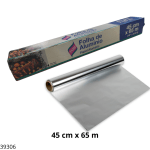 PAPEL ALUMINIO TAMI 45CMX65M C/CORTADOR (CAJA X 9)