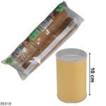 ALCANCIA CARTON PLATA (PQT X6)