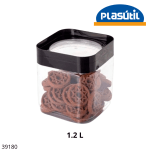 POTE PLUG 1.28LT CUADRADO NEGRO PLASUTIL 13940