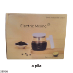 TAZA MEZCLADORA MIXING 400ML A PILA TAPA PLASTICO