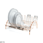 ESCURRE PLATO ARTHI C/PORTA VASOS DORADO 2200