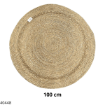 ALFOMBRA REDONDO SOLO YUTE 100 CM BH8634