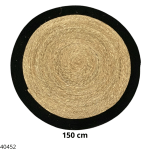 ALFOMBRA REDONDO BORDE NEGRO 150 CM BH8632