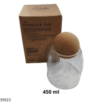 FRASCO C/TAPA CORCHO REDONDO 450ML (SK-7005)