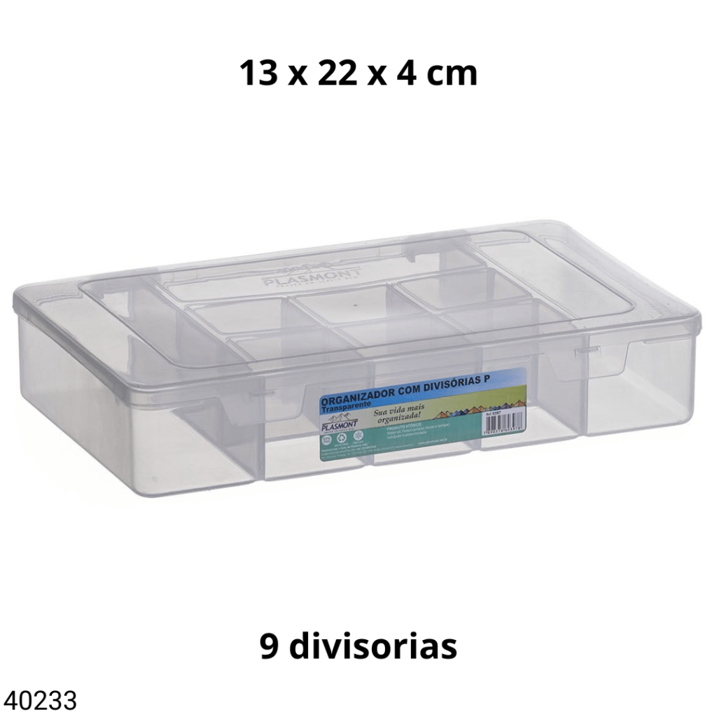ORGANIZADOR PLASMONT C/DIVISORIAS 0397 - Plastienvase