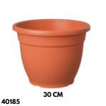 MACETA EDEN 30CM- MARRON TEJA GEMPLAST
