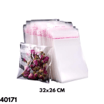 BOLSA ADHESIVO TRANSP. YULY 26X38CM YL-80372 (100UND)