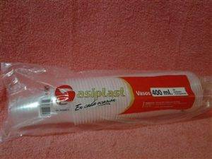 VASO PLASTICO ASIPLAST 400 ML (50UNID) (CJA 20T)
