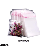 BOLSA ADHESIVO TRANSP. YULY 10X10CM YL-80666 (100UND)