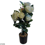 MACETA CON ROSAS (P-PZA373)