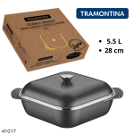 CACEROLA TRAMONTINA HIERRO NEGRO 5.6LT 28CM (20963/028)