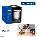 POTE INOX TRAMONTINA C/TAPA 3.4LT (61227/160)