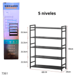 ESTANTE MULTIUSO 5 NIVELES G3-2D (GL80448-4)