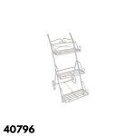 PORTA MACETA CARRITO 3 PISOS BLANCO (33926)