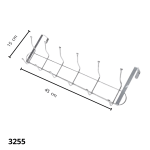 GANCHO INOX (X6) (TX-3063)