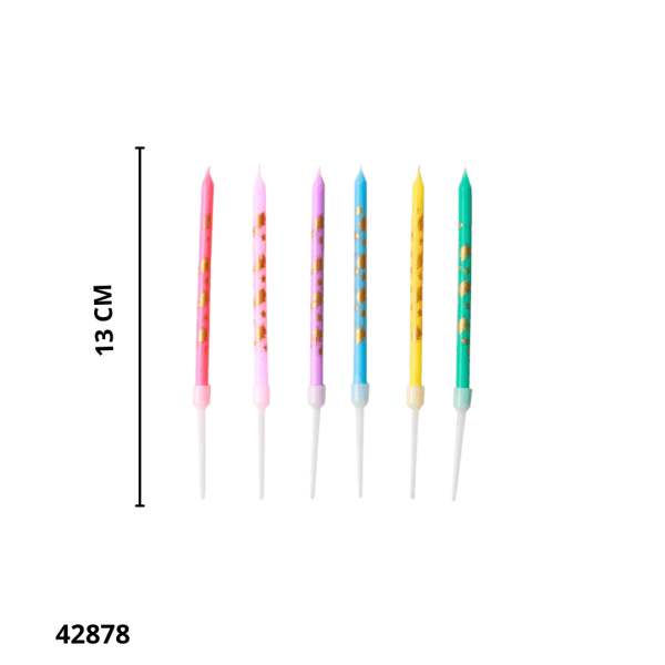 VELA PALITO C/DISEÑO 13CM (LW-01) (6 UND)