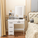 MUEBLE TOCADOR C/ESPEJO LUZ LED 4 GABINETES (BH8883)