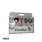 VELA C/DISEÑO PARTY CANDLE (5 PCS) (BH3763)