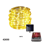 MANGUERA LED SOLAR 5MT LUZ CALIDA (LUZH82091G)