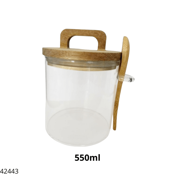 POTE HERMETICO C/CUCHARITA REDONDO 550ML (PY-60364)
