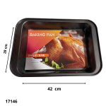 ASADERA TEFLON 28X42CM SWEET TIME (F5-4228)
