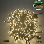 LUCES NAVIDEÑAS 500 LUCES CALIDA LED (LU500G)
