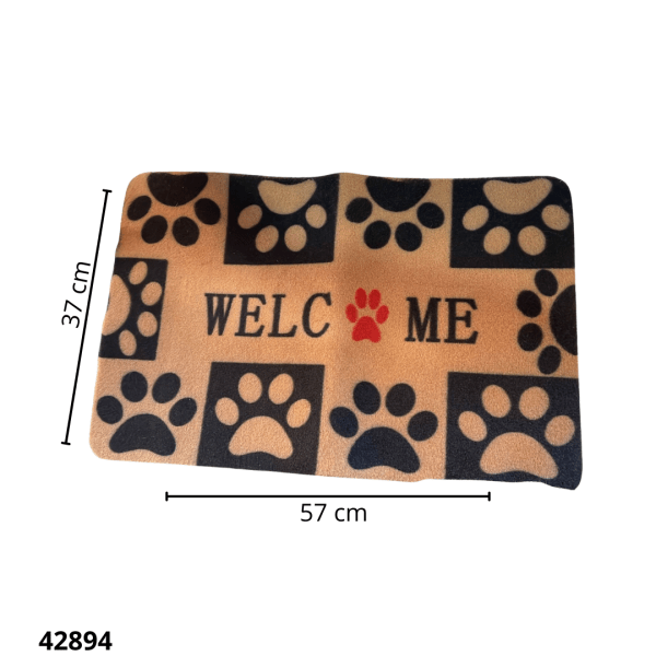 ALFOMBRA WELCOME C/DISEÑO 37X57CM (MY-033)