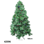 ARBOL NAVIDEÑO HOJAS VERDES C/LUZ 180CM (ARLU19-180CM)