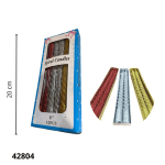 VELA NAVIDEÑA 8" 12PC (VELA2504)