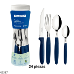 POTE CUBIERTOS IPANEMA AZUL 23399/191 (24 PCS)