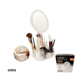 ORGANIZADOR COSMETICOS ACRILICO C/ESPEJO LED (VR-3427)