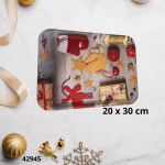 BANDEJA PLASTICO NAVIDEÑA 20X30