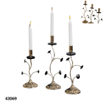 JGO PORTA VELAS DORADO (3 PCS) (JX-708)